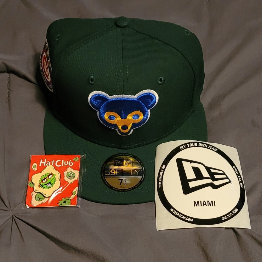 Rare Exclusive Green Eggs & Ham Chicago Cubs New Era 59Fifty - Size 7 3/8